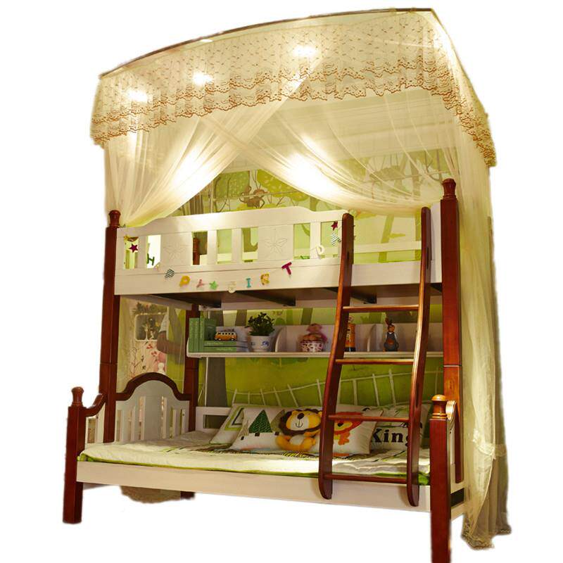 2伸无品牌/缩子母床蚊帐上儿下铺床床衣柜1./1.35M1.5米童双层高