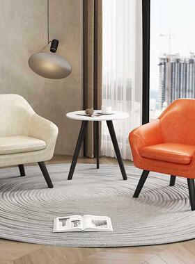 休现代阳台KVP懒人人沙发单小户型闲椅子酒店办公茶几奢休闲公轻