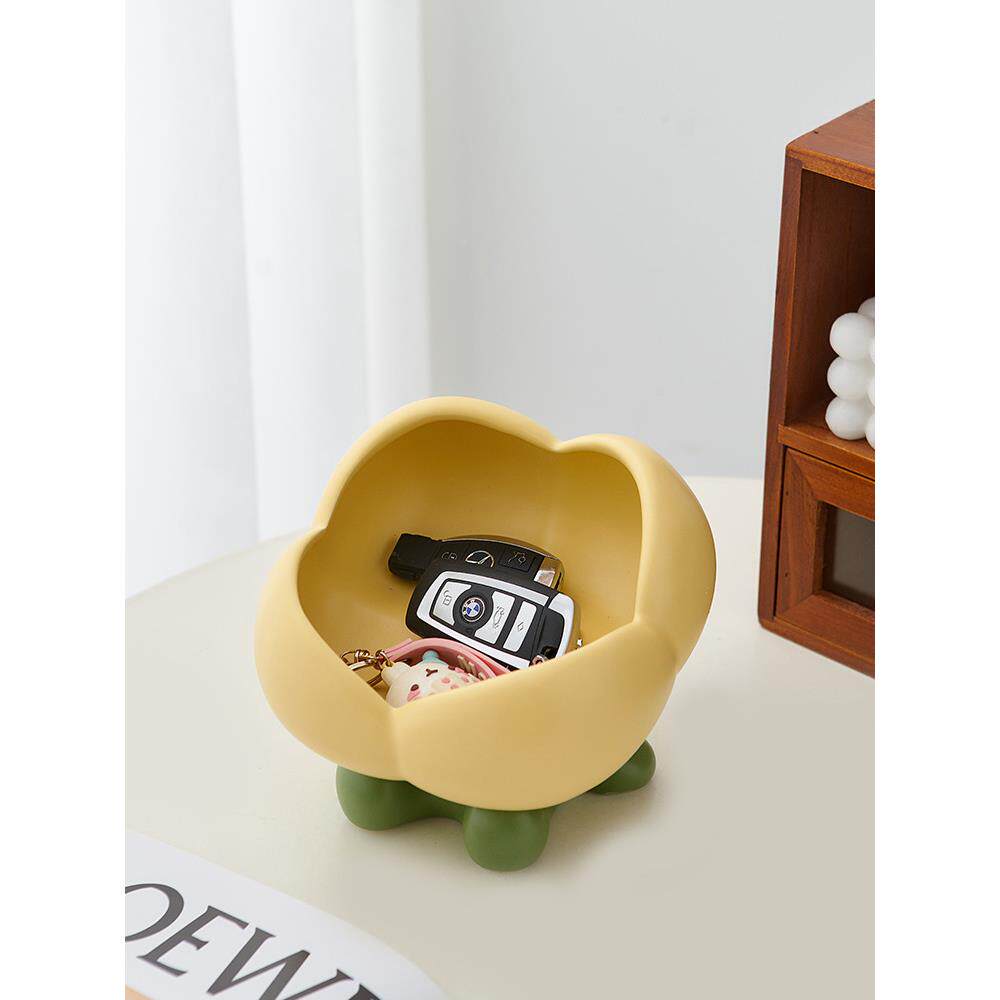 家入户架玄关钥匙收纳门摆件陶瓷门口入客厅居LWR装饰品置物放钥