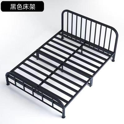 出铁艺人床铁床双人床约现代1.8米铁床1.5MMH租简房1m单床带床垫