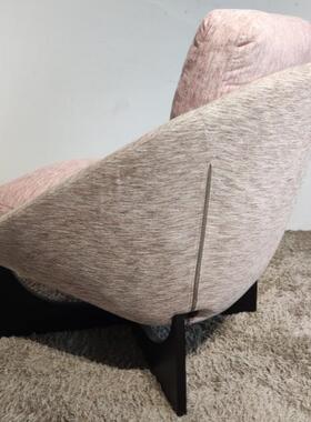 艺意美家意-式极AVH简布设计别墅休闲椅酒店样间板单人沙发SYD891