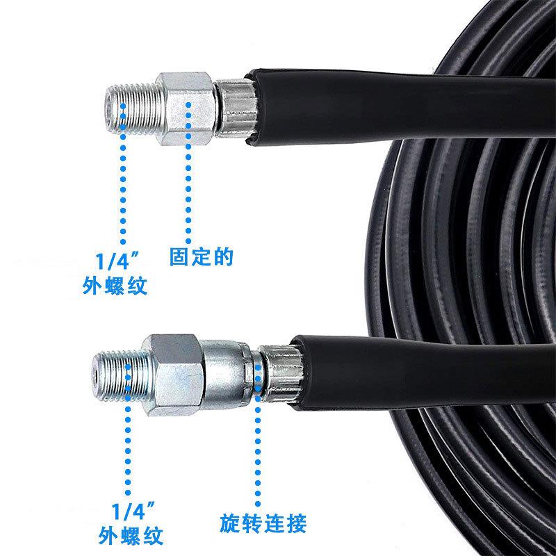 热销高压清通洗机水管套装不钢接头1TXR/4外螺纹锈带旋污转连接