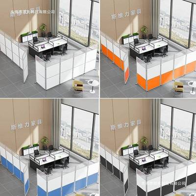 办公SRB室屏间风隔断墙活公司车展厅动挡板玻璃折叠移带动隔断轮