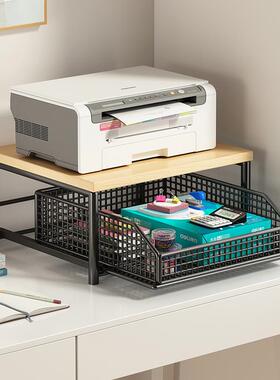 子小推车落地储物多架文ZCI件收纳架桌可动移办公室打下印机置物