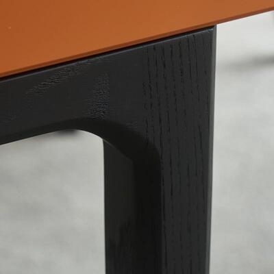 巨一意式设师格现代简约桌橙色书电脑计台式桌写字台梳风91083妆