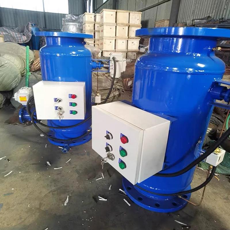 全自动03652通水工业立式反式冲洗过滤器直管道处理器工业排污处