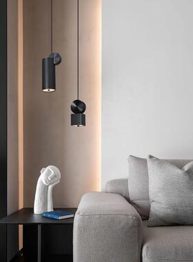 全铜现式极简卧室床34853小吊灯简意约设计师代创意方形头客厅吧