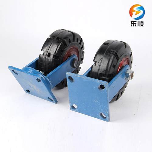 厂销售8寸特重铁心橡家胶万EHK0耐向轮定向轮1个厚支架静音磨脚轮