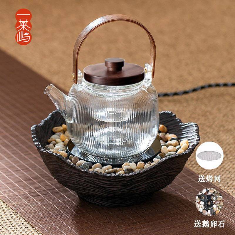 -围炉煮套茶家用器室内全套煮茶壶一煮茶茶炉电陶煮炉烤茶工具插