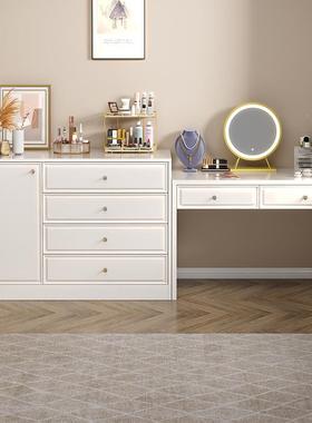 斗柜卧收纳柜室靠XEO墙物柜客储抽厅立柜欧式五斗橱床尾白色屉置