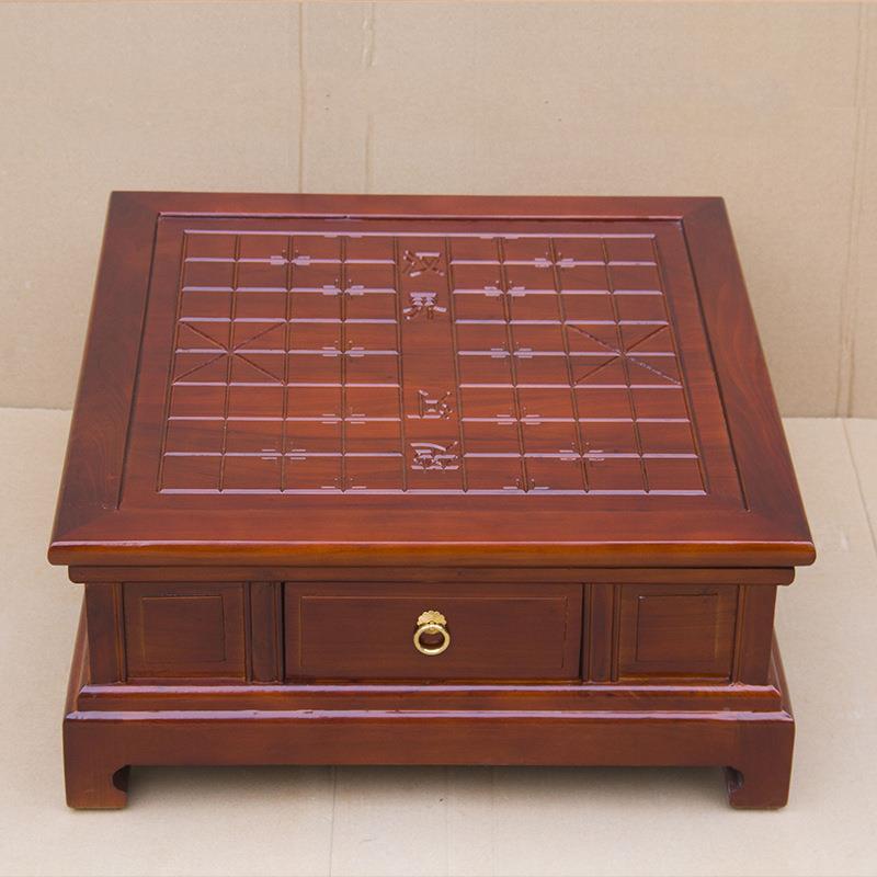 包邮围老盘榆木全实木抽中国象棋59025765桌家用桌棋桌可拆卸桌面
