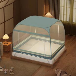 蚊帐蒙1古包携防摔免安装可折叠有宝宝防掉家用.8底85076床卧室便