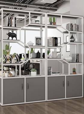 办公室屏风隔断公铁艺置物架客子简约厅关柜理发店玄展LJG1688示