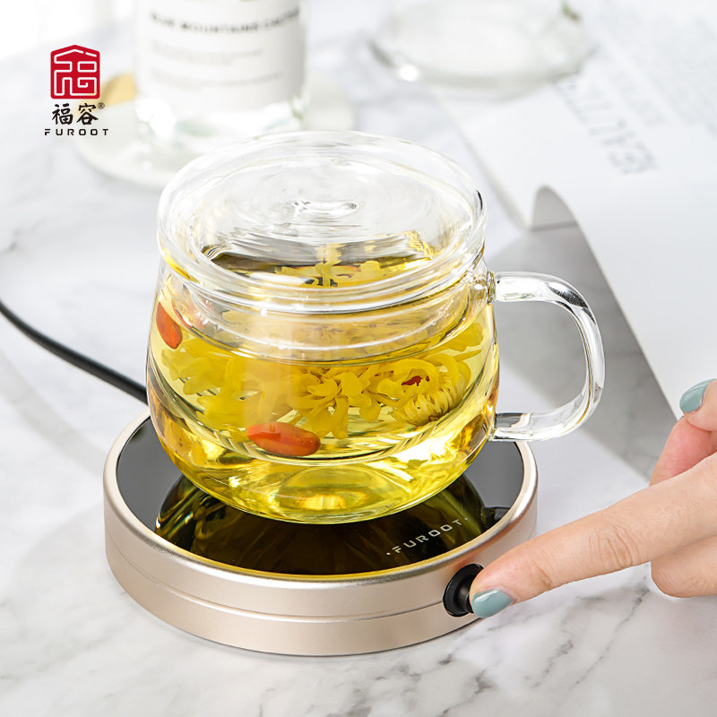 55度恒温杯垫茶杯保温底座办公室茶壶恒温宝加热水杯加热器温茶器