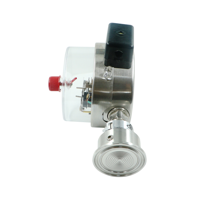 【大成】YTPX-100F卫生型不锈钢隔膜电接点压力表.5快装压力表