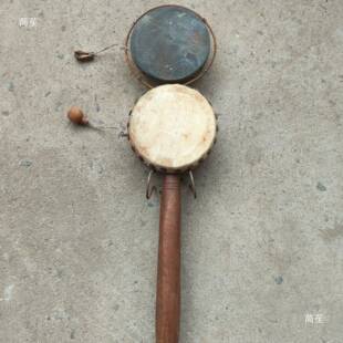 俗具老式拨浪鼓宝TMR宝卖货复古怀旧老物件民影视道具摇铃浪鼓玩