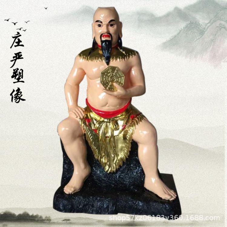 树脂玻璃钢三皇五帝全铜雕像2米