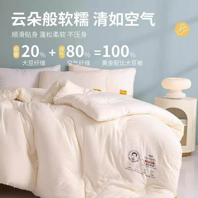李官大奇豆冬被夏凉厚被加纯棉速暖被春秋被芯拉链477二合一子母