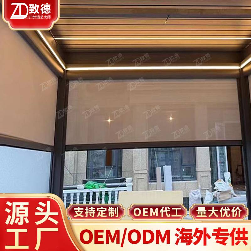 电动卷帘高清保暖防雨珠海防虫手拉式纱窗隐形远程遮阳广州落地窗