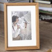 实木相框摆台人工精细打磨装 裱成多种相框6寸NPU7寸柚做卯木榫相