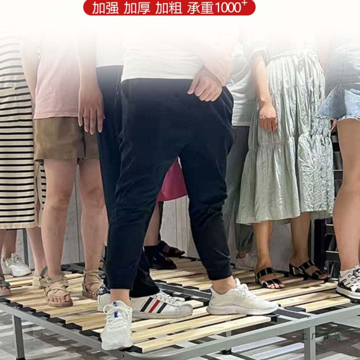 无床头排骨架床板榻榻米实木静音加密防潮钢架折叠定 制儿童床架