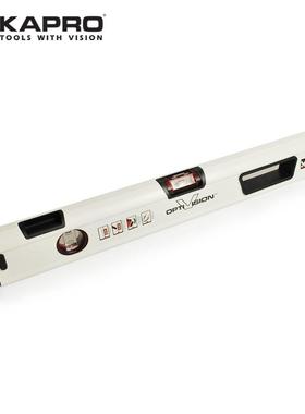 APRO方视管双窗带磁水平尺列以色开普路嘉宝9K05812红色水准泡高