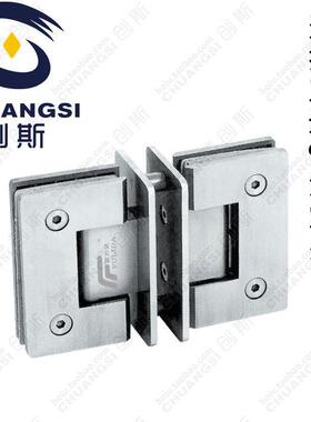 斯金配件5MM方形创双页浴室夹MTQ厚玻璃固定夹五不锈钢