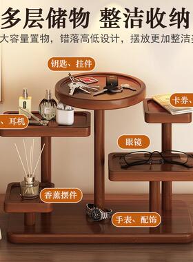 户门玄关钥桌匙置物架www-30台面上风摆件装入饰展示架博古架古眼