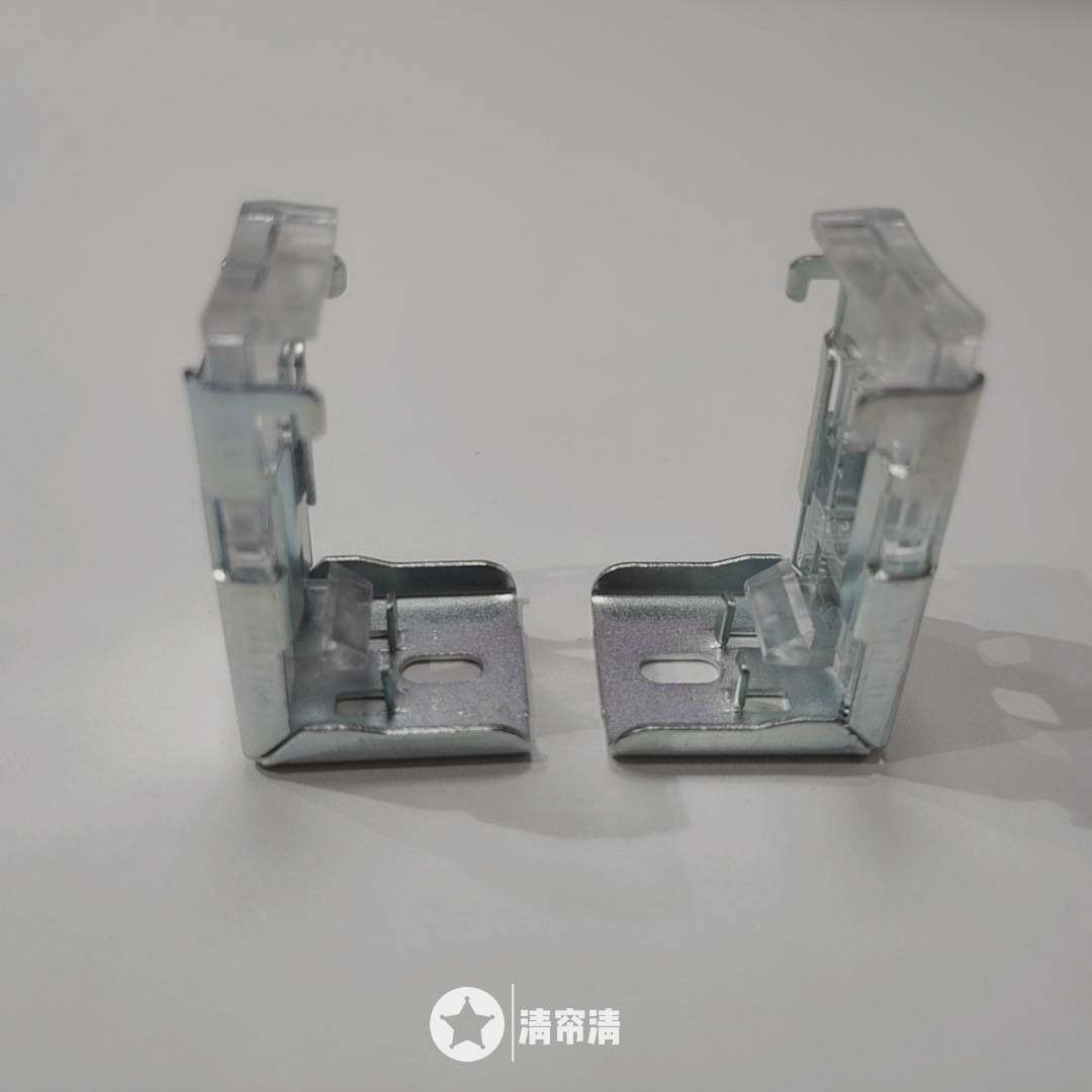 铝合金PVC百叶窗帘弹簧码固定安装配件 顶装侧装安装码零件材料