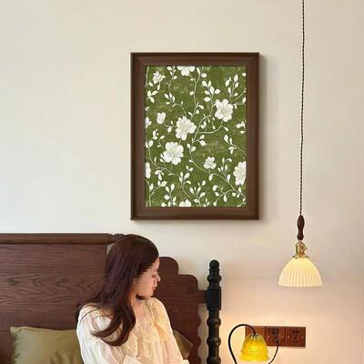 法式中古风客厅装画感小AL100126众艺术古玄关柜摆画卧室餐饰厅复