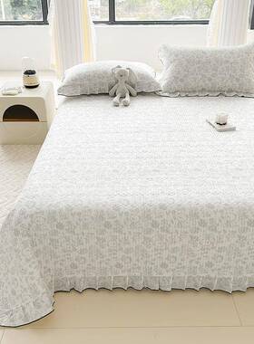 纯床盖单件DET季通套用202棉5新款10四0全棉榻榻米床单三件秋冬炕