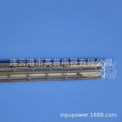 黑钨YTP机晶炉用卤素镀金吹瓶灯管卤素加热管远红外真空丝半电热