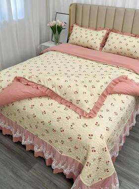 床A类母婴提AVZ级盖四件套加厚夹棉床单三件套小竹棉花被新套秋冬