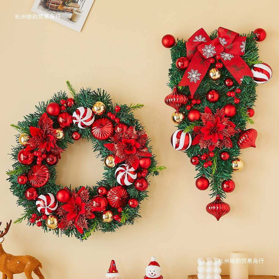 圣诞节装饰品圣诞花环门挂挂饰藤条挂件酒店商场场景布置圣诞树,玩具/童车/益智/积木/模型,垂直悬浮玩具,淘宝优惠券,粉丝福利购,淘宝优惠卷
