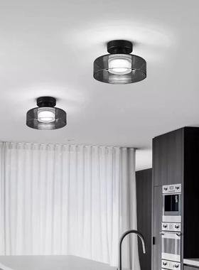 意式简全LCE铜过道灯轻奢设计师小众黑色走顶廊吸阳台极灯吧台氛