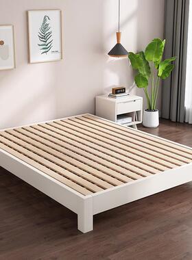 全实榻榻排骨架床架子9875-HH无头床可任意米尺寸1m民宿无靠木背