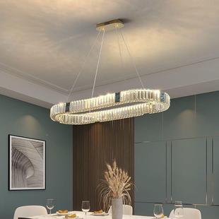 复式 楼水晶大吊灯挑高现代奢客厅中空吊楼梯间楼挑中楼别轻墅983