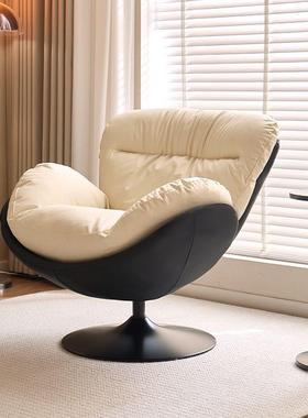 懒人旋转壳椅单人用客厅阳FCQ台简沙发卧蛋家室轻奢休闲阅约读沙