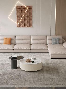 现MLY代简科技布艺沙发小户型客厅直三人位贵妃沙转角组合约乳胶