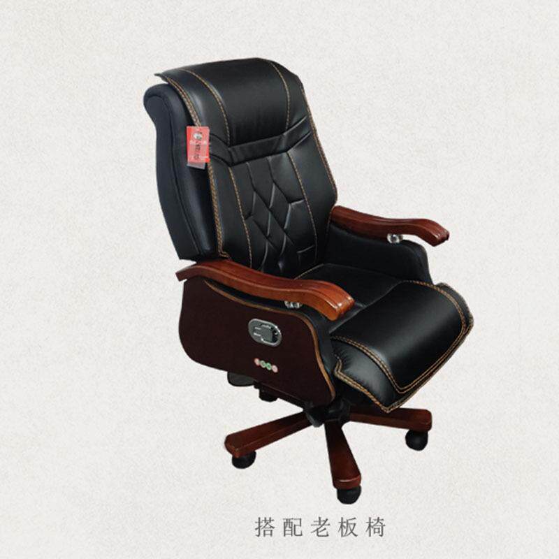 大班台1.XYQ8米老板经.理桌1油6实木皮主管桌单人漆办公桌电脑椅