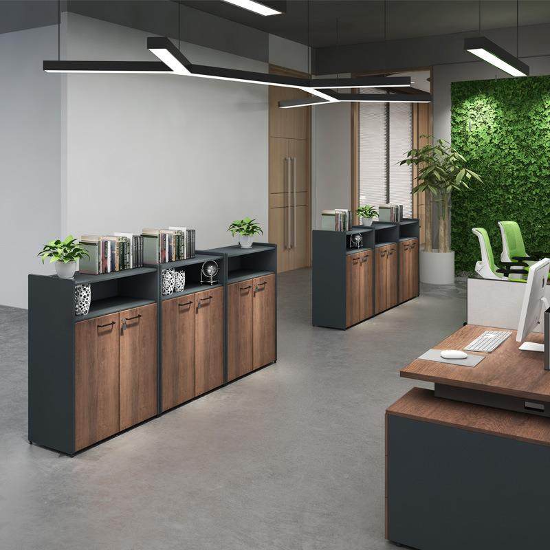 工业风木简质公文件柜子落地小型收BEG纳办公室家具断隔矮柜办现,商业/办公家具,办公储物柜,淘宝优惠券,粉丝福利购,淘宝优惠卷