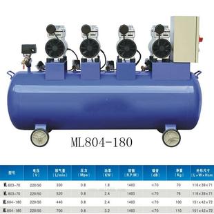 冠静音音空气ML804 18压机6KW气量560L缩静68分贝无台油空压机气