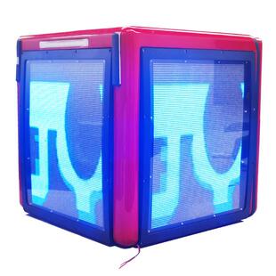 厂家直销3带视频L播放动态L面ZLYE餐D灯屏OGO保温箱骑手装备外卖