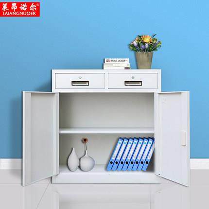 办务公室铁皮柜文件柜小柜带0114锁抽子屉柜财下柜矮柜储物桌柜档