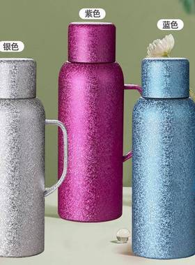 壶开用水壶覆户大容外茶壶茶壶保温家办公量高档钛80385暖水瓶机