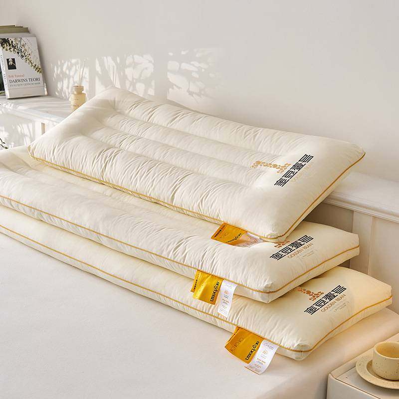 枕头双人长款一体情侣枕纯棉长枕头家用儿童长条枕加长亲子低枕芯