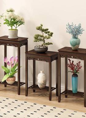 花架子新中式客厅式室VTY内落阳多层盆景置物架台鱼缸底座地2025