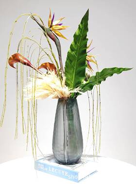 高档花现代绿色仿花XVG摆件酒艺店民真宿售束楼部卫生间洽谈桌装