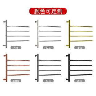 家智能3EWA0厂4源不锈加热毛巾杆烘干置物架新能电热钢毛巾架