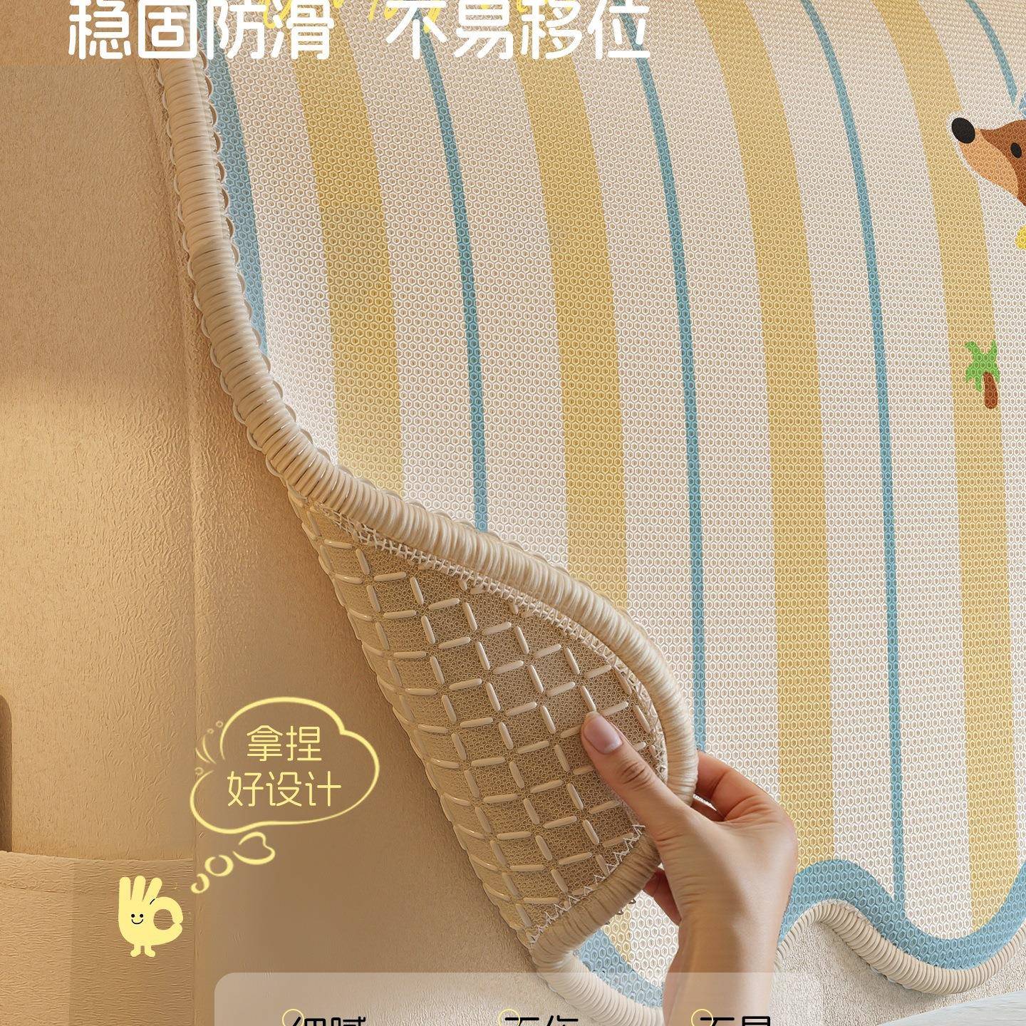 202季5新防款冰丝罩床头罩尘F995H678盖巾欧式木床靠垫四通用保护